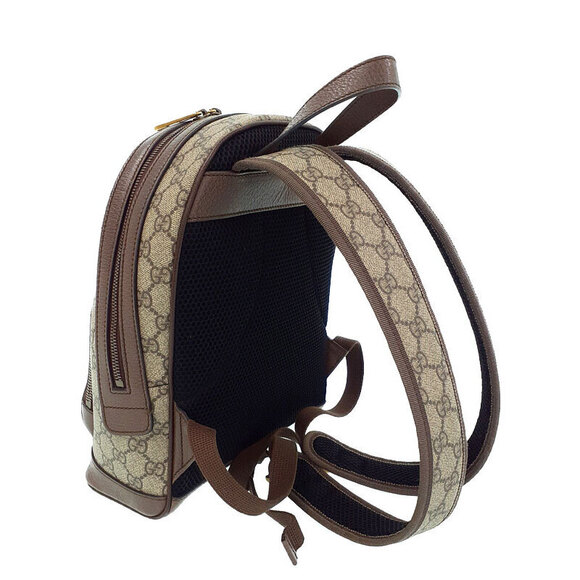 Gucci Handbags - Gucci Stripe backpack Brown Ophidia Web GG